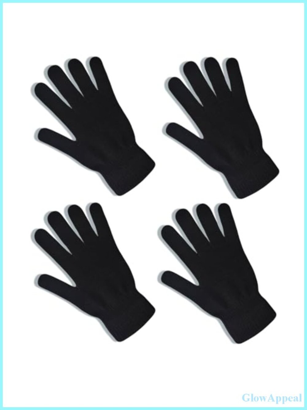 2 Pairs Knit Gloves for Women Men Winter Warm Magic Gloves Cold Weather Mittens